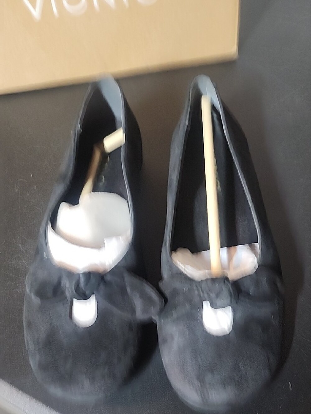 Vionic Tilly Black Bow Accent Ballet Flats - Picture 6 of 7
